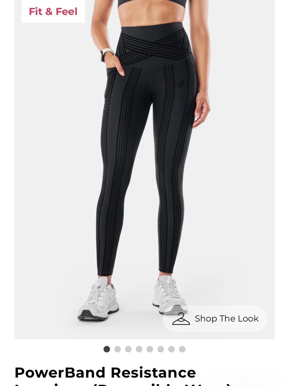 PowerBand Resistance High-Waist Leggings in Black new in packaging!